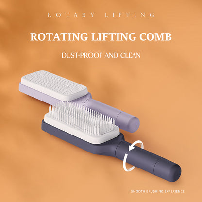 Self-Cleaning Retractable Detangling Hair Brush